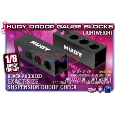 HUDY 107704 Chassis Droop Gauge Support Blocks 30mm for 1/8 Off-road - LW(2)